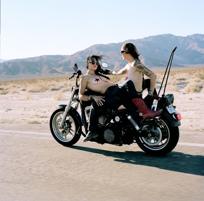 Girls on a motorcycle in San Pedro Sula